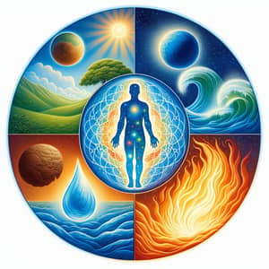 The Four Elements: Earth, Water, Fire, Air & Spirit