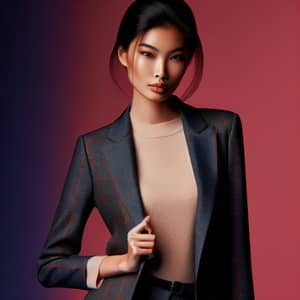 Asian Supermodel Exuding Confidence and Grace | Fashion Photography