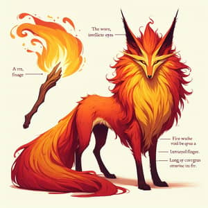 Pokémon Delphox | Mystical Fox Creature with Flaming Tail
