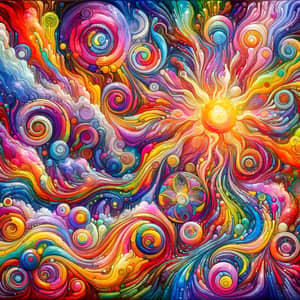 Captivating Psychedelic Art: Vibrant Colors & Abstract Patterns