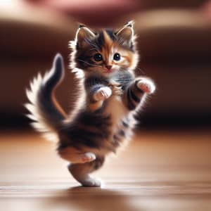 Graceful Kitten Dancing | Cute Dancer Cat Images