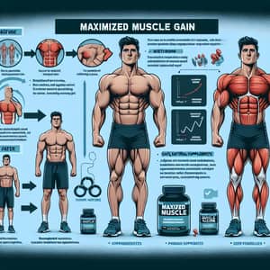 Maximize Muscle Gain: Fitness Infographic Process