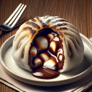 Delicious Chocolate Marshmallow Dumpling | Freshly Made Treat