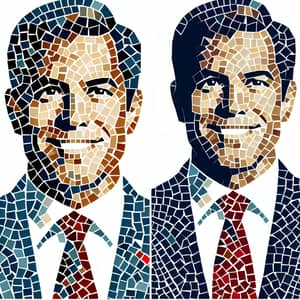Distinguished Middle-Aged Politician Mosaic Image