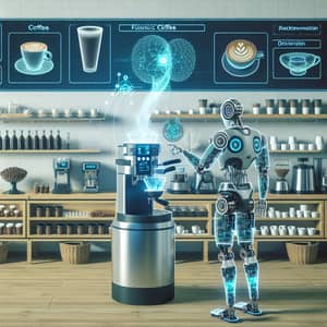 Futuristic Coffee Shop | Daniel's Coffee, Robot Barista & More