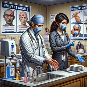 Hospital Safety Measures: Hand Washing and Mask Demo