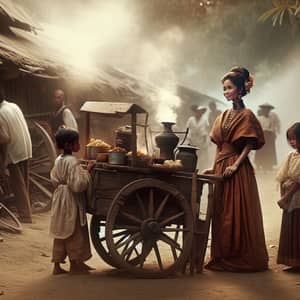 19th Century Philippines Food Market Scene | Historical Filipino Street Vendor