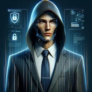 Professional Cyber Security Avatar for Confidence and Intelligence