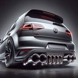 Custom Titanium Exhaust System Design for VW Golf R Mk6