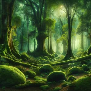 Enchanting Fantasy Rainforest - Tranquil and Mystical Landscape