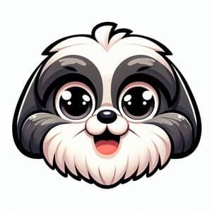 Stylized Animated Shih Tzu Dog for Cuteness