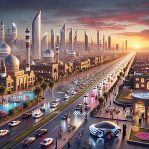 Futuristic View of Iran 2030: Traditional Architecture Meet Modern Technology