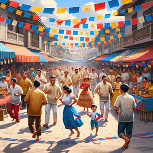 Filipino Cultural Festival: Joyful Celebration in Traditional Attire
