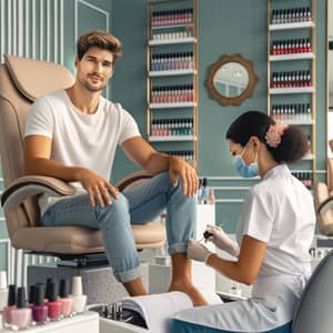 Ryan Gosling in Nail Salon | Trendy Manicure Experience