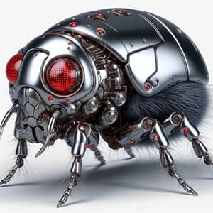 Futuristic Robotic Warrior with Flea-like Features