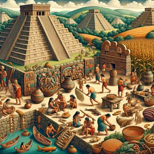 Pre-Columbian Civilizations: Daily Life Depiction