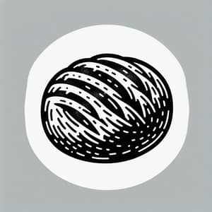 Handcrafted Artisan Bread Icon - Black and White