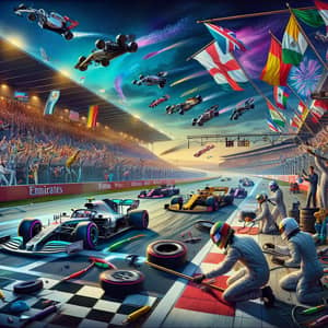 Exciting Formula 1 Race: Diverse Drivers and Intense Action