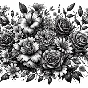 Intricate Floral Tattoo Design