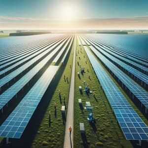 Tranquil Solar Park with Precision Maintenance | Energy Innovation