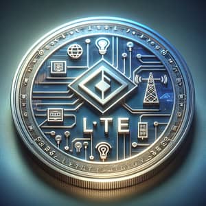 Lüssen Technology Token - Metallic Finish with Blue and Silver Hues