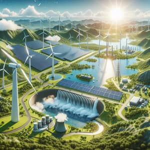 Hybrid Energy Park: Technology & Nature Harmony