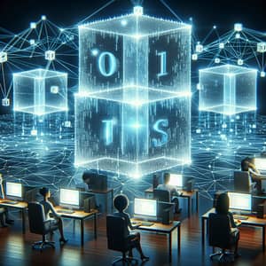 Blockchain Technology: Connected Cubes, Cryptographic Links, Global Users