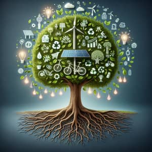 Unity and Sustainability: Energy-Efficient Roots, Nature's Resilience