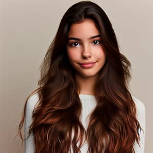 Gorgeous Hispanic Female with Long Brown Hair | Hair Care Tips