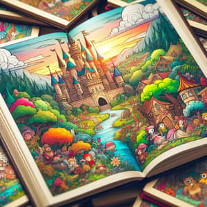 Fairytale Style Book with Whimsical Characters