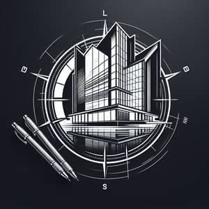 Modern Architectural Logo Design | Black & White Theme