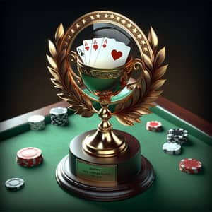 Premium Poker Trophy - Exquisite Award for Poker Champions