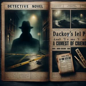 Dark Theme Detective Novel Cover Design | Mysterious & Suspenseful