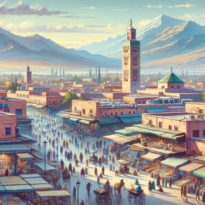 Explore Vibrant Marrakech: Atlas Mountains, Koutoubia Mosque