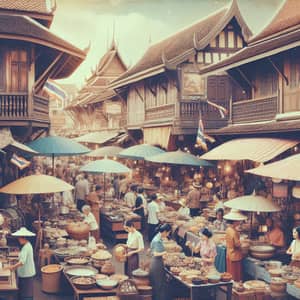Vintage Street Market in Thailand: Authentic Thai Vibes