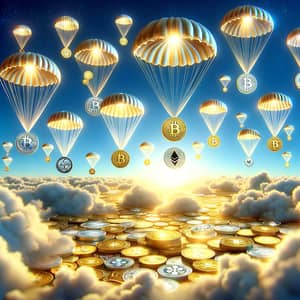 Crypto Airdrops: Golden Tokens Descending from Blue Sky
