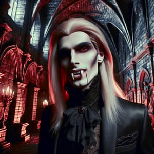 Dark Fantasy Vampire in Castle: Enigmatic Tale of Gothic Intrigue