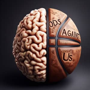 Brain-Basketball Metaphor: Odds Against Us Embroidered