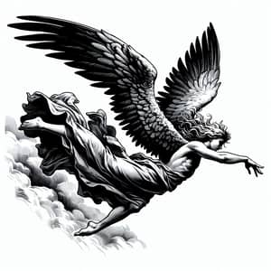 Fallen Angel Gothic Illustration
