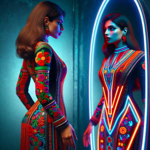 Cultural Fusion: Traditional vs Cyberpunk Fashion Showdown