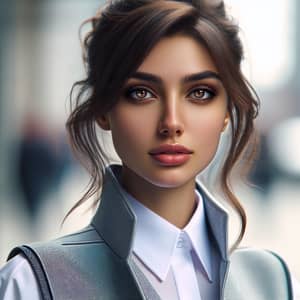 Futuristic Middle-Eastern Woman: Present and Future Blend