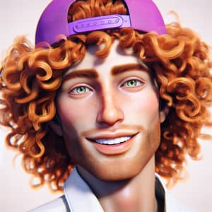 Friendly Male AI with Ginger Hair | Curly AI Entity