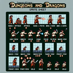 D&D Pixel Art Sprite Sheet Creation Guide