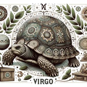 Virgo Turtle Design: Symbolic Representation of Reliability and Attention to Detail