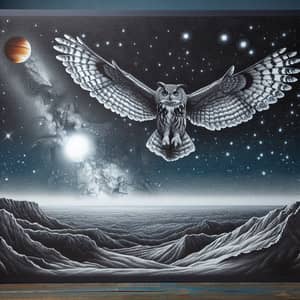 Night Sky Owl Flight: Magnificent Visual Story