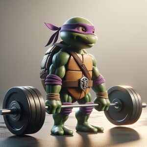 Donatello Ninja Turtle Deadlift Exercise: Strong Arms & Legs
