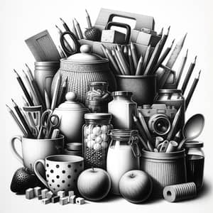 Still Life Composition: Pencil Drawing Showcase
