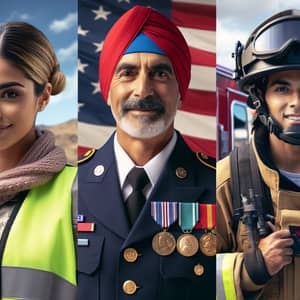 Diverse Heroes: Active Duty Military, First Responders, Veterans