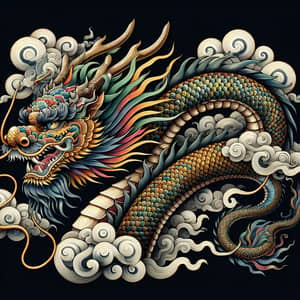 Majestic Asian Dragon in Radiant Colors | Powerful Dragon Imagery