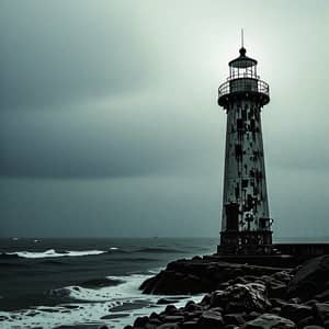 Dark Abandoned Lighthouse - Ghostly Scene